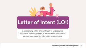 Scholarships Letter of Intent (LOI) Sample and Structure with Writing Instructions